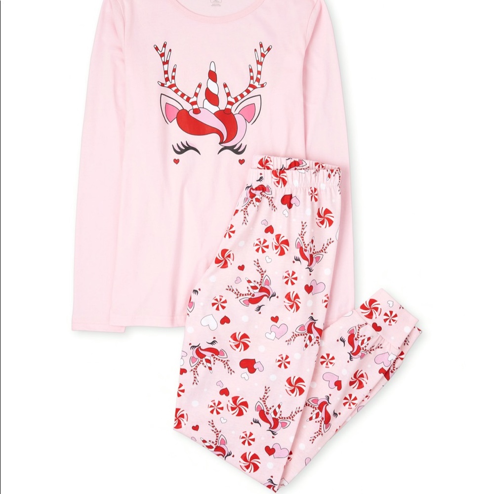 Christmas Unicorn Cotton Pajamas